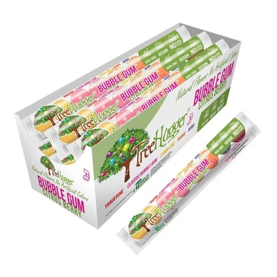 Tree Hugger Citrus Berry Bubble Gum Pack 12 Tubos Vegano No OGM Kosher 8 Bolas Foto 1 de 4