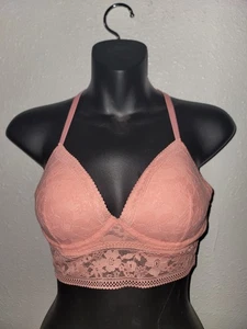 Bralette de encaje naranja Victoria's Secret correas ajustables medianas - Imagen 1 de 5