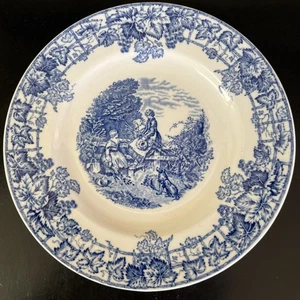 SpodeByron Blue Bread Plate - Picture 1 of 5