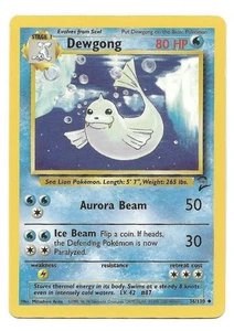 Dewgong 036/130 Base Set 2 Regular Pokemon Juego de Cartas Coleccionables De Colección WoTC - Casi Nuevo - Imagen 1 de 2