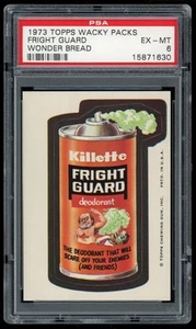 1973 Topps Wacky Packages pegatina Fright Guard Wonder Bread primera serie PSA 6 - Imagen 1 de 2