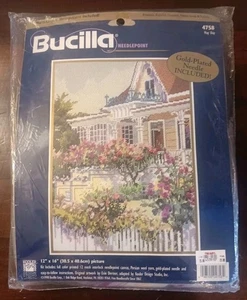 Kit Bucilla Needlepoint 4758 "May Day" 12" X 16" 1998 Nuevo Antiguo Stock/Sellado - Imagen 1 de 7