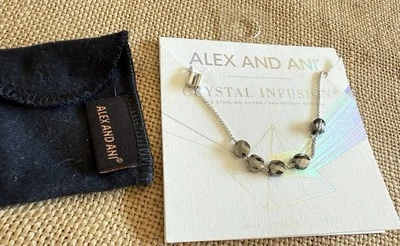 ¡NUEVO! Bolso Swarovski ALEX AND ANI Plata Ajustable Infusión Cristal NUEVO SIN ETIQUETAS Foto 1 de 4