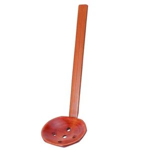  Nanmu Ramen Colander Restaurant Slotted Ladles Serving Spoon Large - Picture 1 of 12