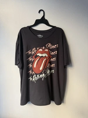 Camisa Rolling Stones World Tour 1976 Reimpresión Gris 3XL Oficial Foto 1 de 4