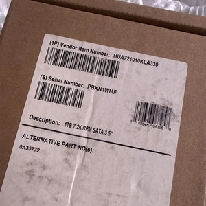 Hitachi HUA721010KLA330 0A36073 BA2526 Thailand 1.0TB Sata 3.5" HDD 2008 - Picture 1 of 3