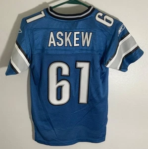 Nueva camiseta Reebok NFL Lions #61 azul torcido talla S juvenil - Imagen 1 de 6