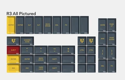 Massdrop x Data SA Danger Zone Custom Keycap Set- AeroDox MDX-29090-6 - Image 1 of 3