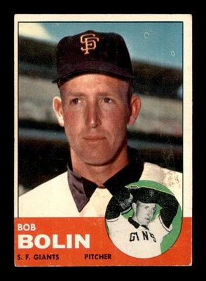 1963 Topps #106 Bobby Bolin   VG/VGEX X3515673 - Image 1 of 3