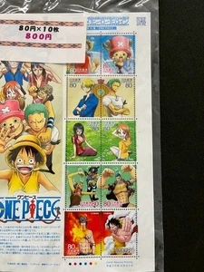 One Piece Stamp Japanese Animation comic Hero Cartoon No.15 Japan 2011 - Picture 1 of 2