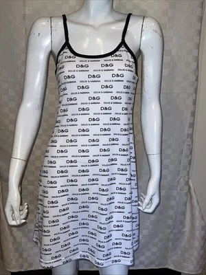 Dolce & Gabbana Print D&G Slip Nightgown Sz XS - Image 1 of 4