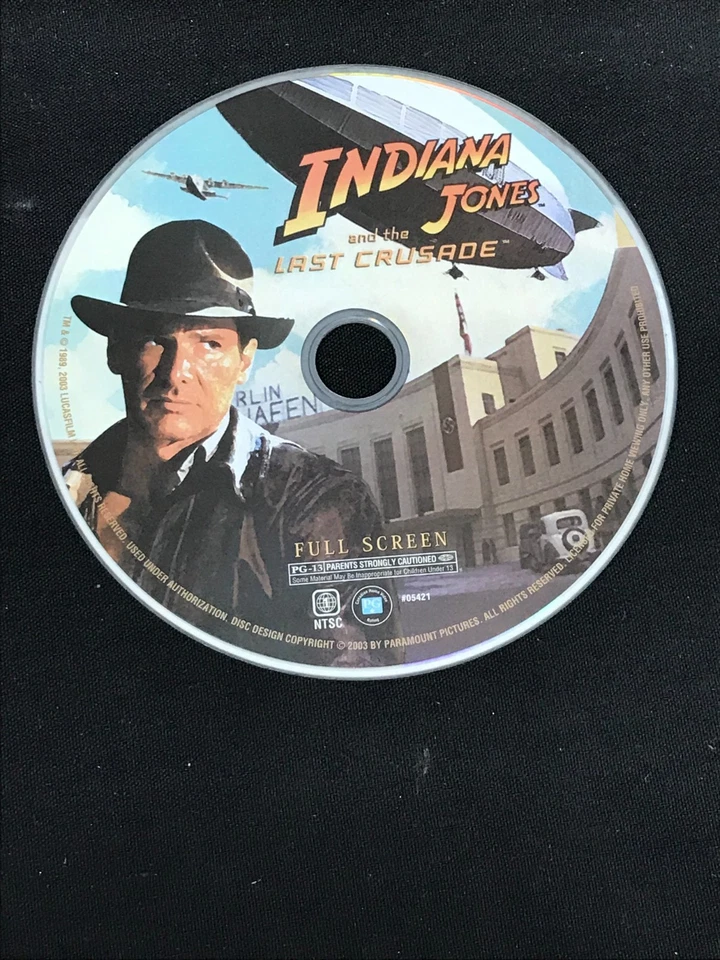 Indiana Jones & The Last Crusade - DVD Disc Only - Replacement Disc - Image 1 of 1
