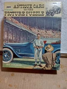 1950er JAYMAR PUZZLE 1914 CHALMERS & BASEBALLSPIELER ETHYL GAS CO. AD - Bild 1 von 18