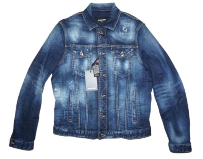 DSQUARED2 DAN JEAN DENIM JACKET Mod S79AM0041 SIZE IT48 SLIM FIT 100% AUTHENTIC - Image 1 of 4