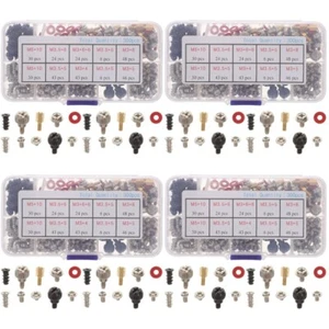 4 Sets Computer Host Screw Kit Case Fan Screws Hard Drive Mounting - Afbeelding 1 van 12