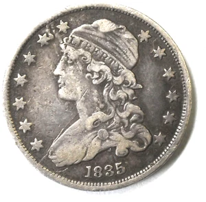 Cuarto de dólar de plata Philadelphia busto tapado 25c 1835 - Imagen 1 de 2