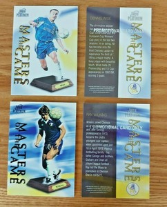 Futera Platinum 1999 CHELSEA MASTERS OF THE GAME Promo Card Wilkins or Wise
