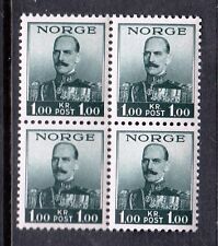 VN196 NORWAY #177 BLOCK OF 4 STAMPS, MINT OG NH VF 1938 