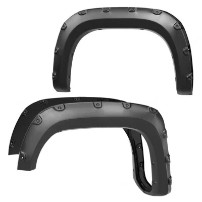 Fender Flares for 2007-2013 GMC Sierra 1500 Pocket Rivet 6.5&8FT Smooth Black 4x Foto 1 de 4