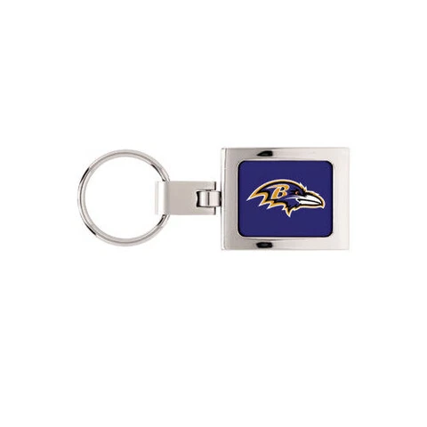 Baltimore Ravens Domed Metal Keychain Key Chain NFL New Cover