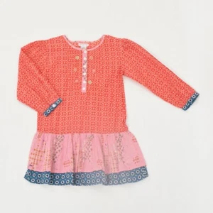 Mimi & Maggie Girl's Dress 6X Pink Boho Long Sleeve Summer Shift NWT - Picture 1 of 5