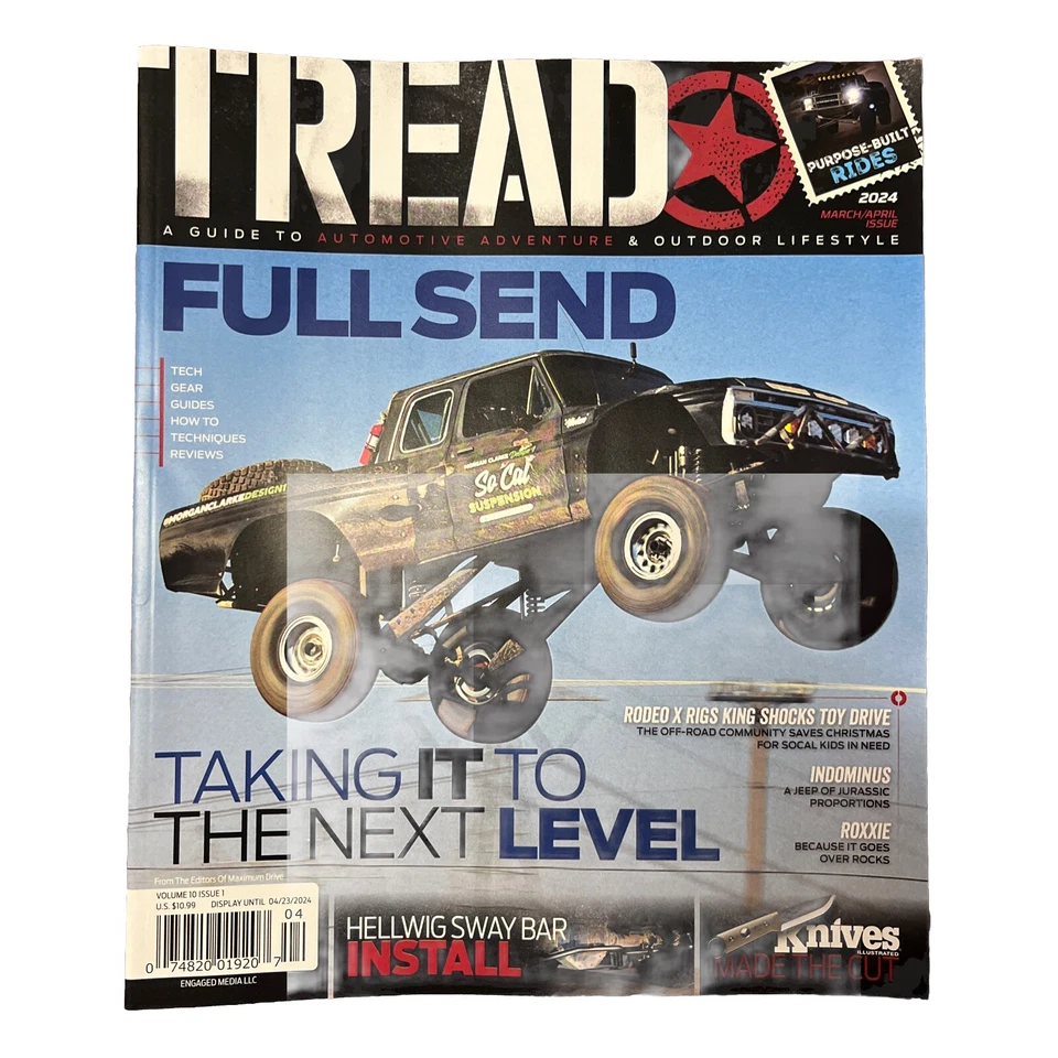 TREAD MAGAZINE A GUIDE TO AUTOMOTIVE ADVENTURE OUTDOOR LIFESTYLE  Mar April 2024 - Image 1 of 1