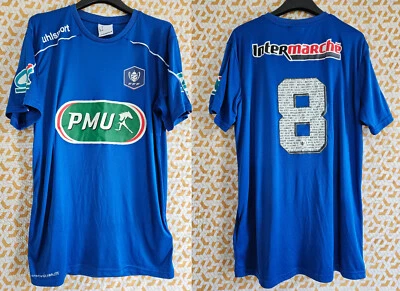 Maillot Coupe de France Bleu Porté #8 PMU vintage Uhlsport Homme - L - Photo 1/4
