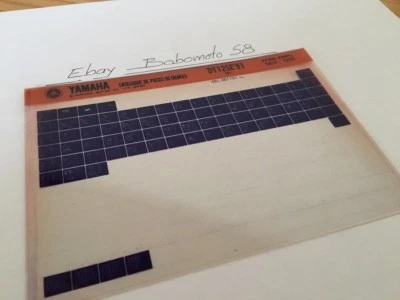 Yamaha DT125E 1991 4BL1 DTE 125 Micro Enchufe Piezas List Catálogo Microficha - Imagen 1 de 2