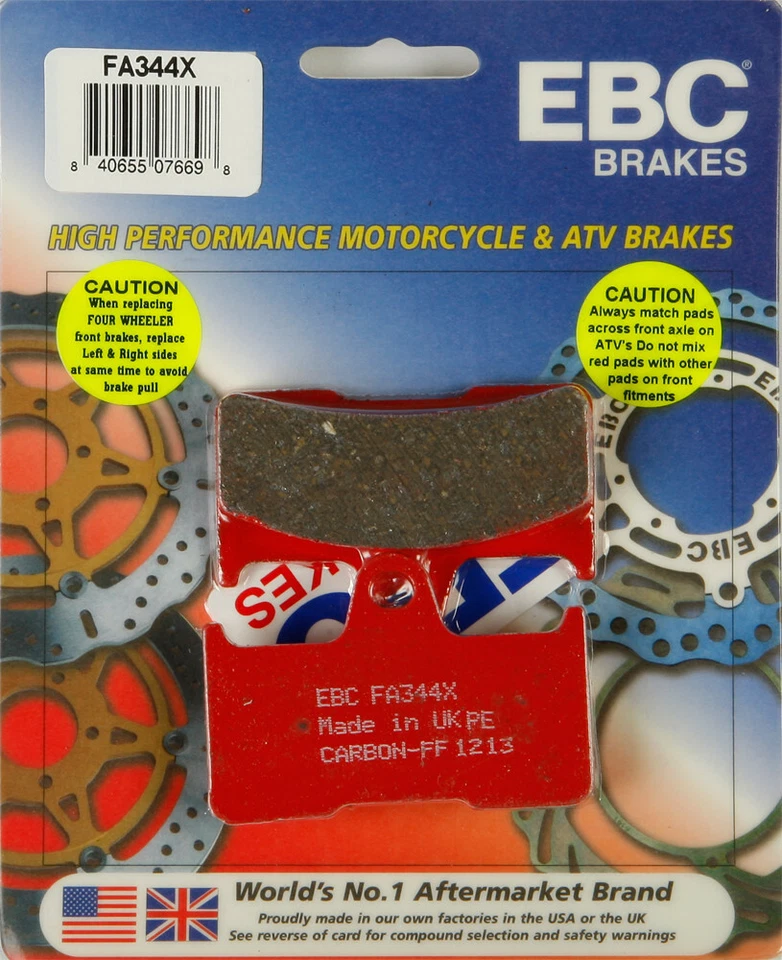 EBC X Series Carbon Brake Pads FA344X - Изображение 1 из 1