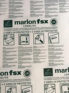 Placa de policarbonato disco de policarbonato transparente discos de protección UV 2 mm 2x1 m - Imagen 1 de 3