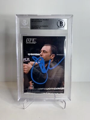 Joe Rogan Signed 2009 Topps UFC Round 1 TRUE ROOKIE BECKETT AUTHENTIC - Image 1 of 2