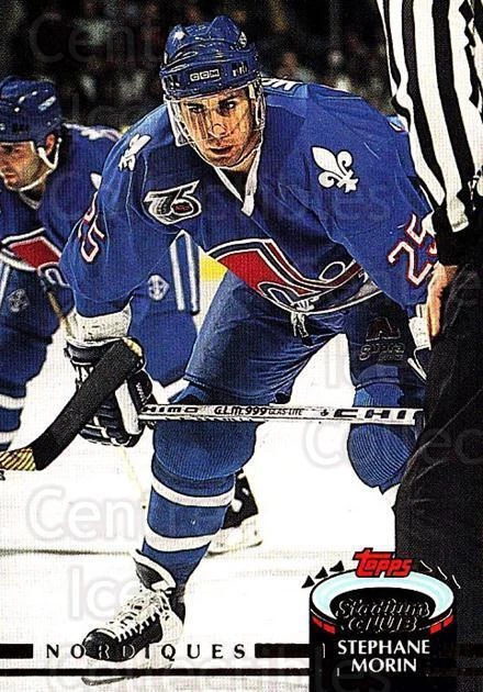1992-93 Stadium Club #469 Stephane Morin - Image 1 of 1