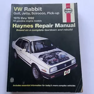 Haynes Repair Manual 96016 VW Rabbit Golf Jetta Scirocco Pick-up 1975-1992 Used - Picture 1 of 10