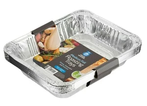 7 x Aluminium Foil Roasting Trays Disposable Tin Dish Oven Baking Cooking Buffet - Picture 1 of 8