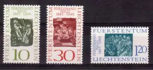 LIECHTENSTEIN 1965 SET MINT NH # 401/03, FERDINAND NIGG PAINTINGS !! F89 - Bild 1 von 1