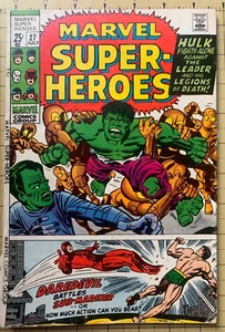 MARVEL SUPER-HEROES #27 - HULK/DAREDEVIL/SUB-MARINER STORIES (MARVEL JULY 1970) - Picture 1 of 5