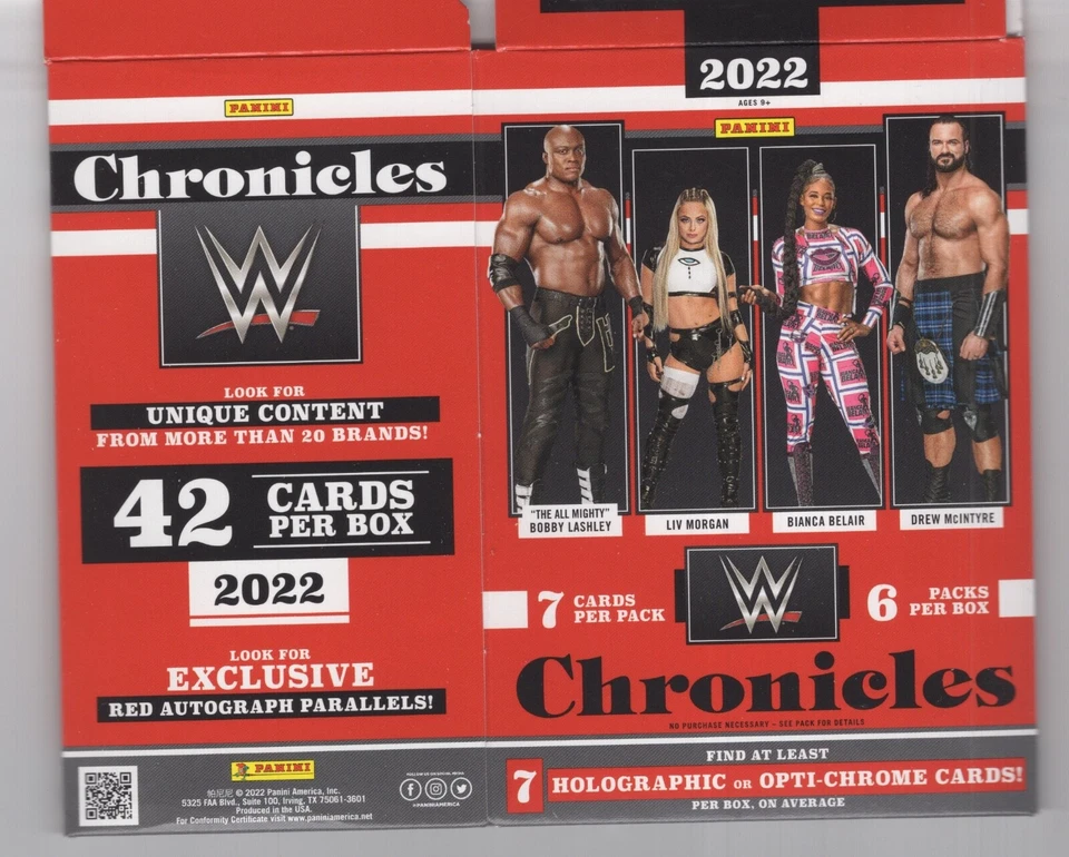 2022 PANINI CHRONICLES WWE WRESTLING BASE CARDS PICK YOUR PLAYER - Image 1 of 1