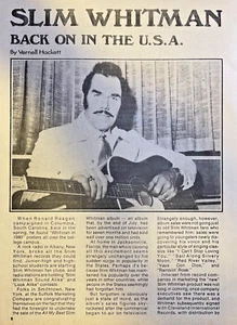 1981 Country Singer Slim Whitman - Picture 1 of 3