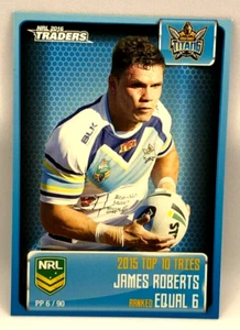 2016 ESP NRL Traders Pieces Of The Puzzle #PP006 James Roberts Gold Coast Titans - Picture 1 of 2