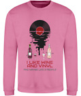 I Like Wine & Vinyl - AWDis Sweatshirt