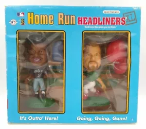 1998 HOME RUN HEADLINERS XL KEN GRIFFEY JR e MARK McGWIRE BOBBLEHEADS - Foto 1 di 4