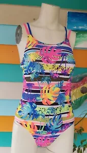 Wonder Nation Palm Print Size 10-12 1Piece Swimsuit Bikini Swimwear Bathing Suit - Picture 1 of 10