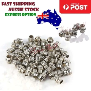 50pcs 5mm LED Holder Base Bezel Surround Panel Mount Metal Silver Socket Bezels - Foto 1 di 2