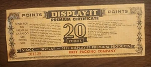 1950 DISPLAY-IT Premium Certificate 20 Point Stock Display Rare Vintage Original - Picture 1 of 5