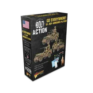 GO EVERWHERE! US JEEP ARMOURED PLATOON - BOLT ACTION - WARLORD - Bild 1 von 1