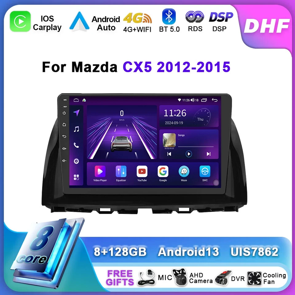 Car Multimedia Video Player For Mazda CX5 CX-5 2012-2015 Auto Radio GPS Screen - Image 1 of 4