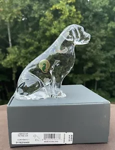 Waterford Labrador Retriever Labor Hund Briefbeschwerer neu im Karton kleiner Chip unter dem Ohr - Bild 1 von 15
