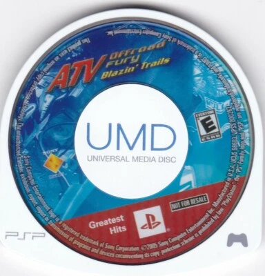 ATV Offroad Fury: Blazin' Trails (Sony PSP, 2005, Greatest Hits) **DISC ONLY** - Image 1 of 2