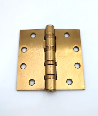 Five Knuckle Ball Bearing Heavy Weight Full Mortise Butt Hinges 4.5x4.5 3pk - Image 1 of 3