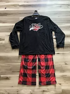 Home Sweet Home OHIO Men's 2XL PJs Pajama Sleepwear 2 pc LS Shirt/Pant Set NEW - Picture 1 of 8
